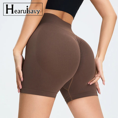 Seamless High-Waist Sports Shorts – Scrunch Push-Up Booty Shorts for Women’s Yoga, Gym & Cycling