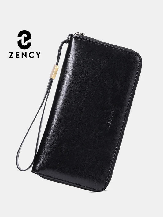 Zency Women's RFID Leather Organizer Wallet - Stylish & Secure