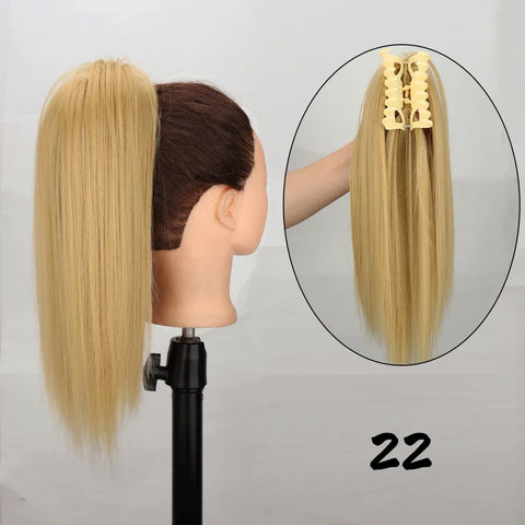 Synthetic Claw Clip Ponytail Hair Extensions 16Inch