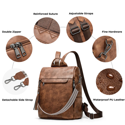 Cnoles Women’s Chic Backpack - Stylish Laptop & Travel Bag
