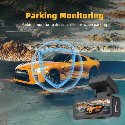 Aprilboy 3.2" 4K Dash Cam met dubbele lens en nachtzicht