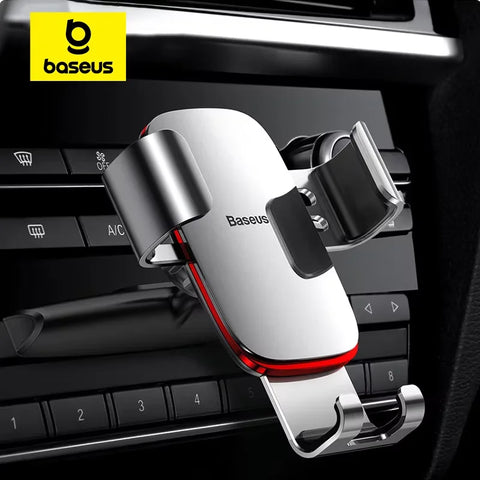 Baseus Air Vent Car Phone Holder - Metal CD Slot Mount for iPhone & Samsung
