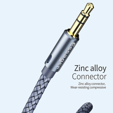 Essager 3.5mm Aux Cable - Durable Speaker Wire for Car & Headphones, Compatible with Samsung & Xiaomi