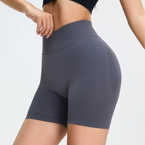Seamless High-Waist Sports Shorts – Scrunch Push-Up Booty Shorts for Women’s Yoga, Gym & Cycling