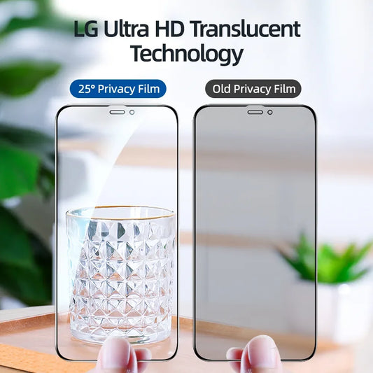 Joyroom Anti-Spy Tempered Glass Screen Protector for iPhone 16, 15, 14, 13, 12, 11 Pro Max