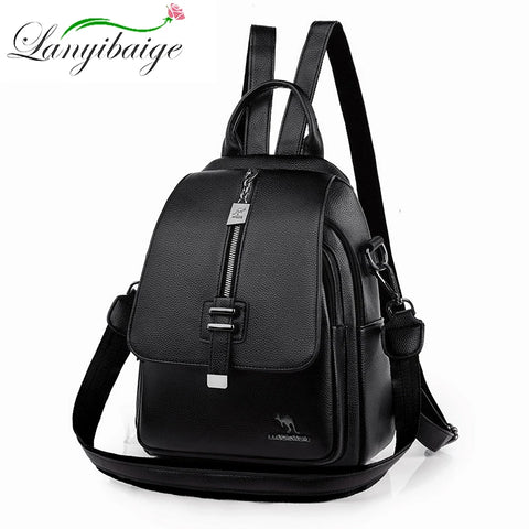 Designer High-Quality Leather Women's Backpack