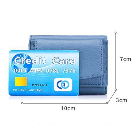 Zency Genuine Leather Wallet Case for Women - Stylish Mini Coin Purse & Card Holder