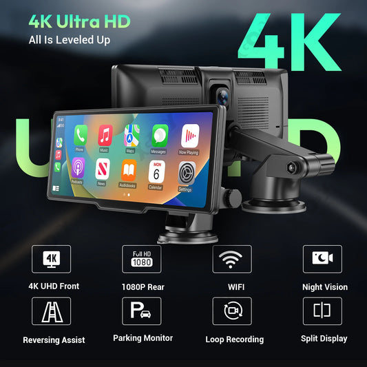 XGODY 10,26" 4K Dash Cam: Geavanceerde autoveiligheid en navigatie
