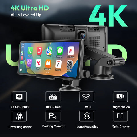 XGODY 10,26" 4K Dashcam: Erweiterte Autosicherheit und Navigation