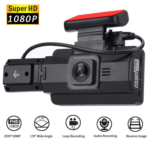 170° groothoek 1296P HD dashcam met nachtzicht