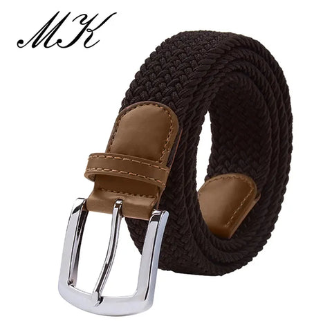 MaiKun Elastic Tactical Belt – Metal Pin Buckle Military Style for Men