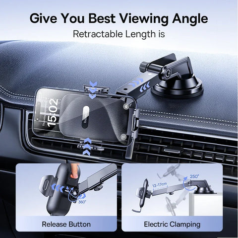Baseus Dashboard Windshield Phone Holder with Strong Sucker for iPhone, Xiaomi, Huawei, Samsung