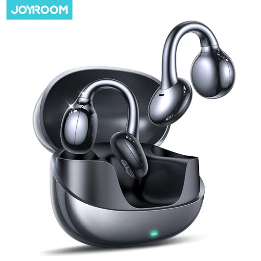 Joyroom Wireless Clip-On Earbuds with Auto L-R Recognition & Omni Tap Control for Immersive Sound