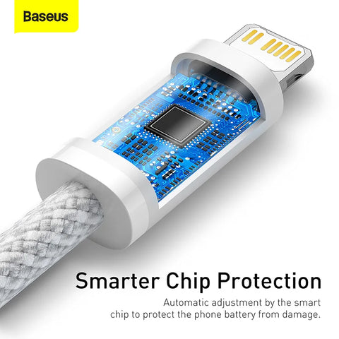 Baseus USB-C Fast Charging Cable for iPhone 14/13/12/11 Pro Max, iPad & MacBook - 20W Power Delivery