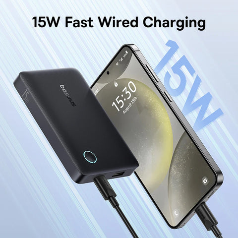 Baseus FP11 10000mAh Power Bank – 15W PD Fast-Charge