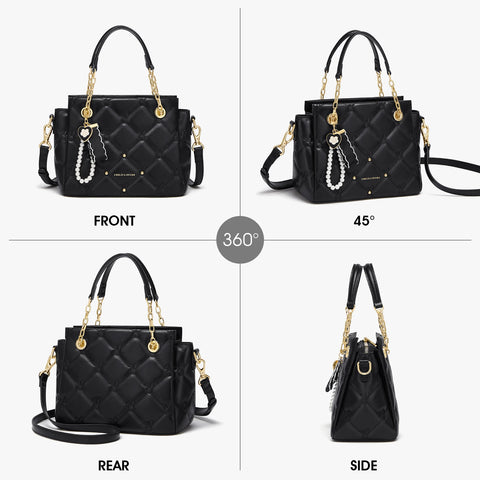 Cnoles Ladies Luxury Leather Crossbody Bag - Stylish Women's Fashion Purse