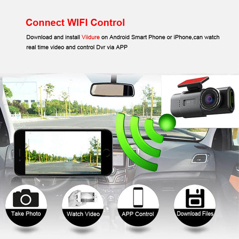 4K GPS WIFI Dashcam met nachtzicht