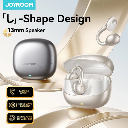 Joyroom Open-Ear Wireless Earbuds with Auto L-R Recognition & Omni Tap Control for Immersive Sound JR-OE3