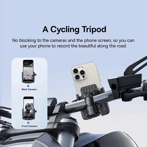 Baseus Bike Phone Holder - Shockproof Mount for iPhone, Xiaomi & Samsung - Secure GPS Clip for Cycling Adventures