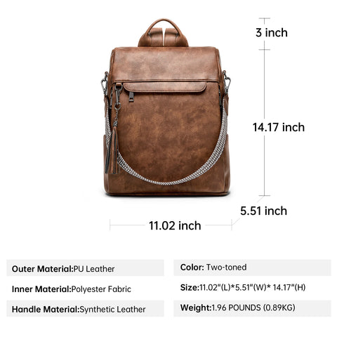 Cnoles Women’s Chic Backpack - Stylish Laptop & Travel Bag