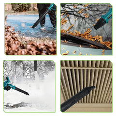 NEWBENY 3-Speed 350km/h Electric Leaf & Snow Blower – 270° Adjustable Cordless Blower Tool for Makita Battery Pin