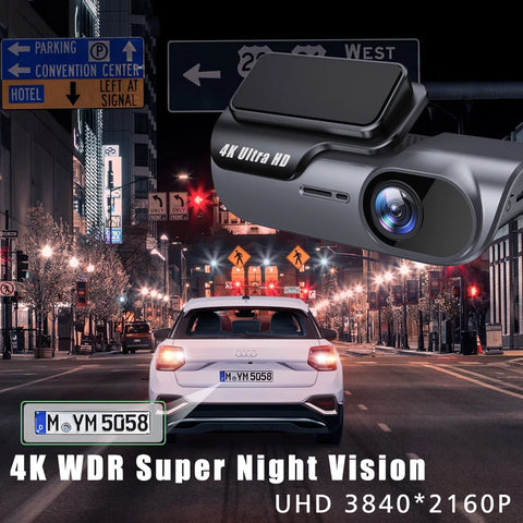 4K Ultra HD Dashcam mit WLAN und Nachtsicht