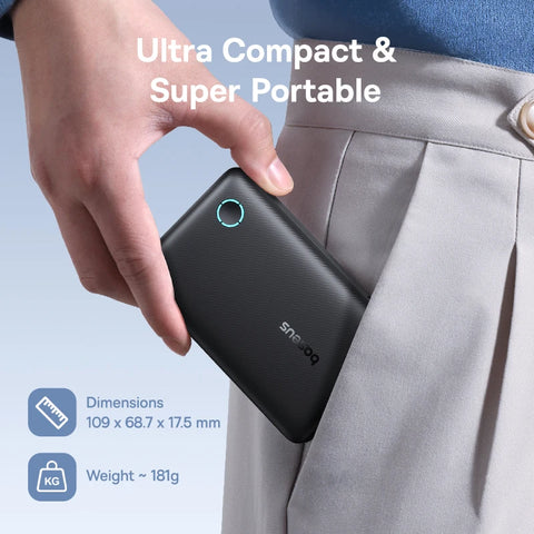 Baseus FP11 10000mAh Power Bank – 15W PD Fast-Charge