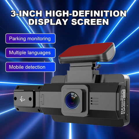 170° groothoek 1296P HD dashcam met nachtzicht