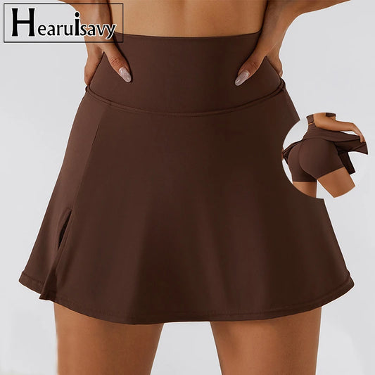Summer Slit Yoga Sports Skirt – Comfortable High-Quality Skort for Fitness & Outdoor Riding