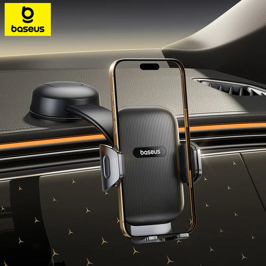 Baseus Dashboard Car Phone Holder – Foldable Mount for Samsung, iPhone, Xiaomi & Huawei