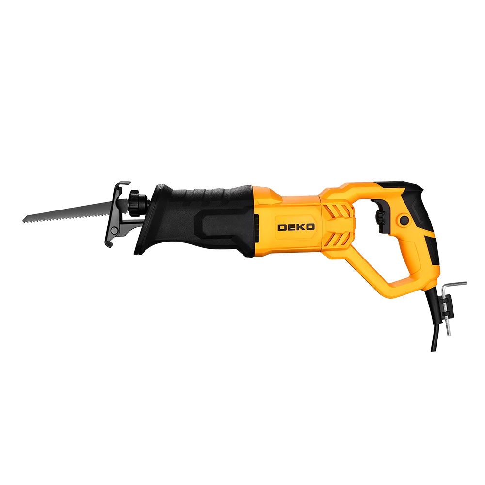 DEKO DKRS710G20 710W Electric Reciprocating Saw – Includes Blades for Woodworking & DIY