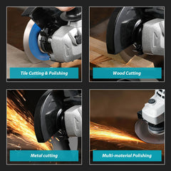 1000w 125mm bürstenloser elektrischer Winkels chl eifer 3-Gang-Schleifmaschine Holz bearbeitungs werkzeug für Makita 18V Batterie