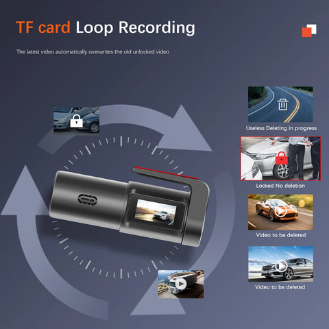 Camecho 1080P Auto DVR Camera - HD WiFi Dash Cam met Nachtzicht