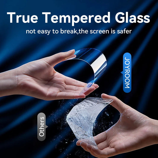 Joyroom HD Glass Screen Protector for iPhone 11-16 Pro Max | Ultimate Full-Screen Tempered Glass Protection
