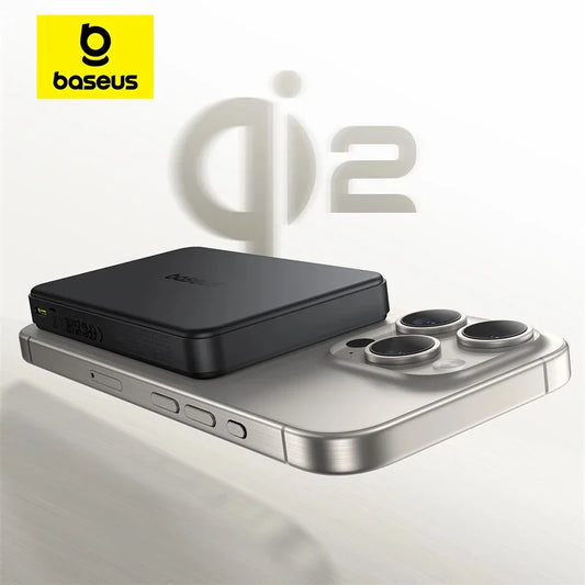Baseus Qi2 10000mAh Magnetic Power Bank – 15W Wireless & 22.5W Wired Charging