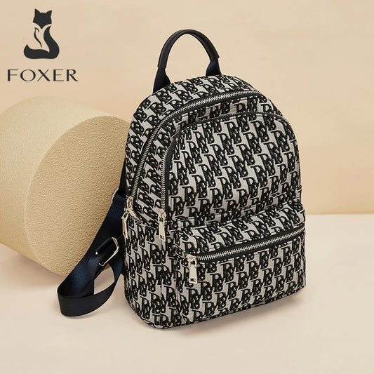 FOXER Brand 2025 Women's Trendy Fabric Backpack