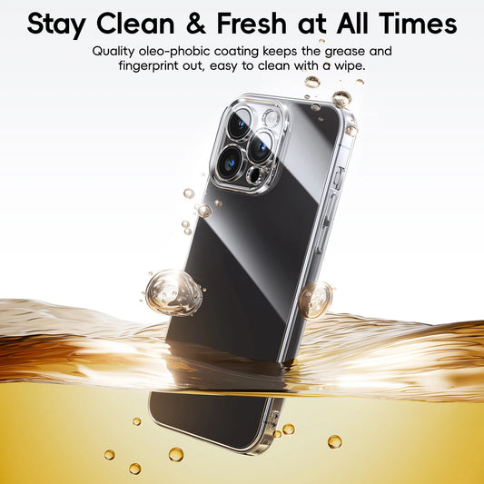 Baseus Tempered Glass Case for iPhone 16/15 Pro Max - Clear, Durable Corning Gorilla Glass Protection