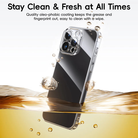 Baseus Tempered Glass Case for iPhone 16/15 Pro Max - Clear, Durable Corning Gorilla Glass Protection