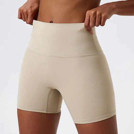 Superzachte push-up gymshorts met hoge taille – Premium yoga- en fietsshorts voor dames
