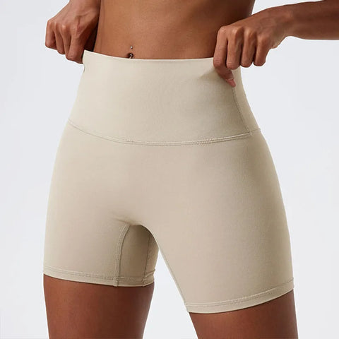 Super Soft High-Waist Push-Up Gym Shorts – Premium Yoga & Cycling Shorts for Women