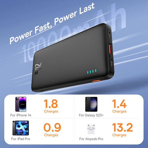 Baseus Airpow+ 20W Power Bank – 10000mAh/20000mAh Fast-Charge