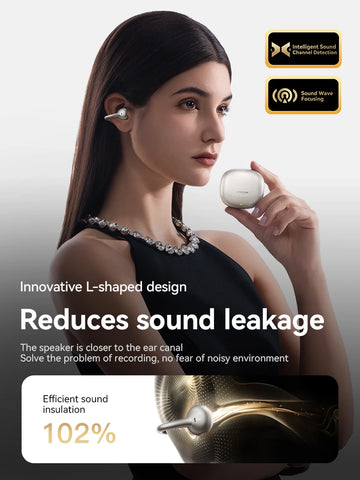 Joyroom Open-Ear Wireless Earbuds with Auto L-R Recognition & Omni Tap Control for Immersive Sound JR-OE3