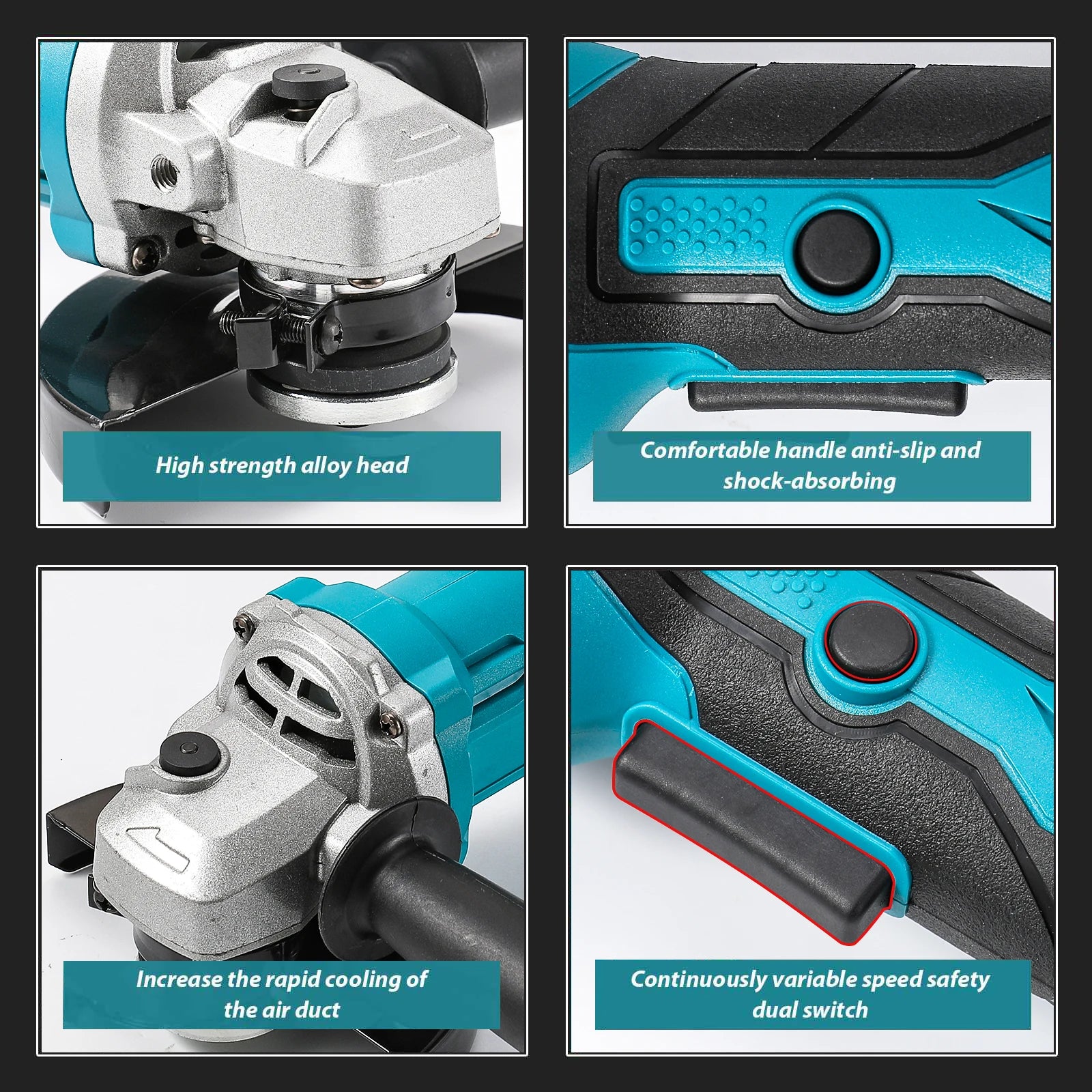 1000w 125mm bürstenloser elektrischer Winkels chl eifer 3-Gang-Schleifmaschine Holz bearbeitungs werkzeug für Makita 18V Batterie
