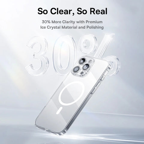 Baseus Magnetic Case for iPhone 16/15/14 Pro Max - MagSafe Compatible, Durable PC Protection for iPhone 13/12/11 Pro Max