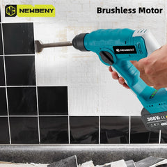 NEWBENY 2-Mode Brushless Cordless Rotary Hammer – 10mm Impact Drill for Woodworking, Compatible with Makita Battery Pin