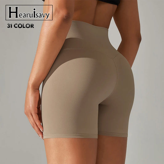 Zomerse push-up yogashorts met hoge taille – fitness-, gym- en fietsshorts voor dames
