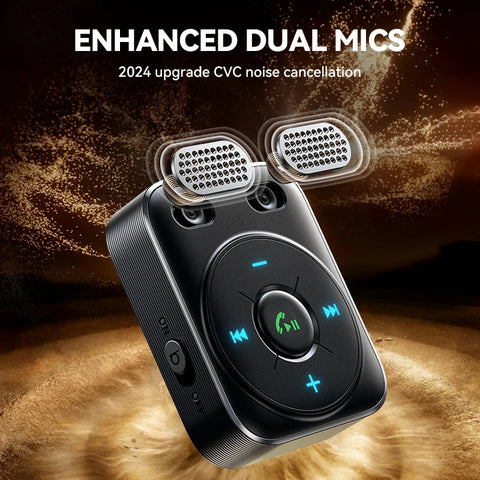 Joyroom Bluetooth 5.4 Car Adapter with Dual Mics & Noise Cancellation for Superior Audio Experience