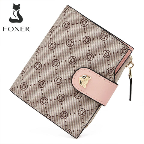 FOXER Women Fashion Signature Short Wallet 2025