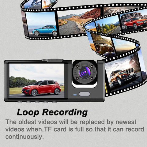 1080P Auto DVR 2/3 Camera Dash Cam voor verbeterde voertuigveiligheid