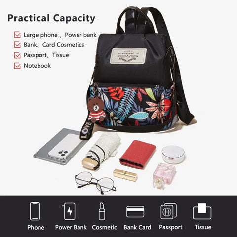FOXER Girl Preppy Style High Capacity Backpack for Women